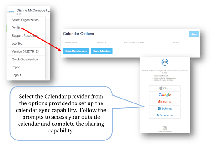 Calendar sync