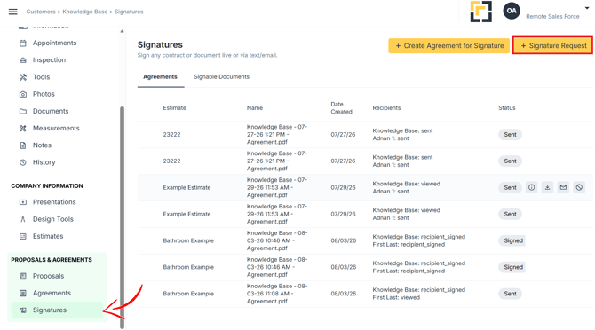Create signable doc 1 HSKB