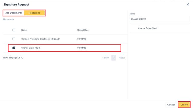 Create signable doc 2 HSKB
