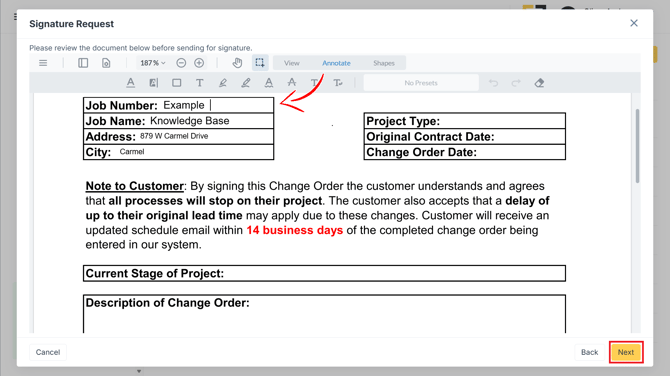 Create signable doc 3 HSKB