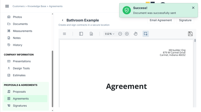 Email success