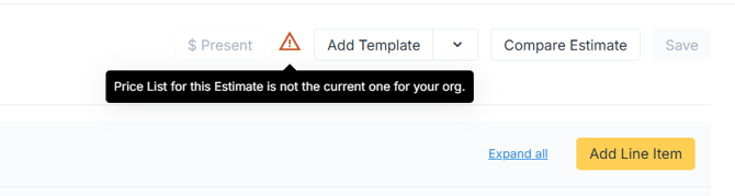 Outdated Estimate - KB