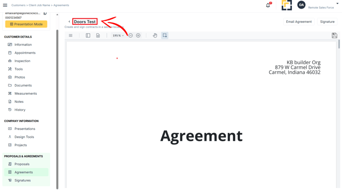 Send agreement KBHS 3