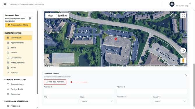 Toggle address