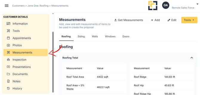 measurements HSKB