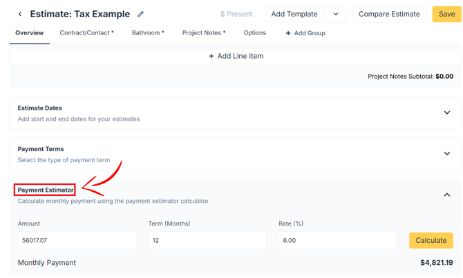 payment estimator HSKB